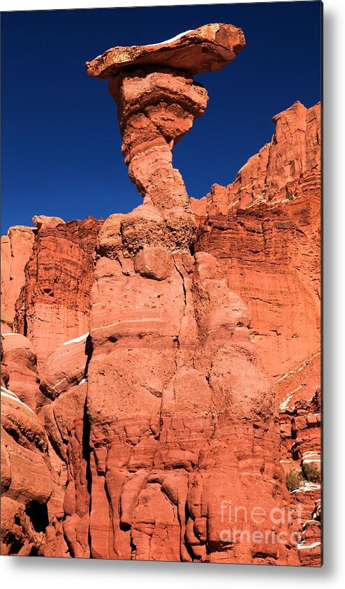 Fisher Towers Metal Print featuring the photograph Serpent On The Cliff by Adam Jewell