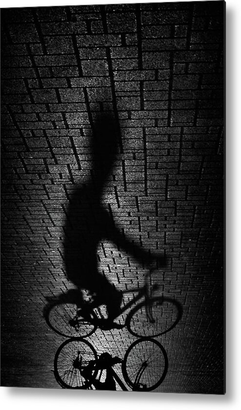 Bike Metal Print featuring the photograph Shadow Bike... by Antonio Grambone