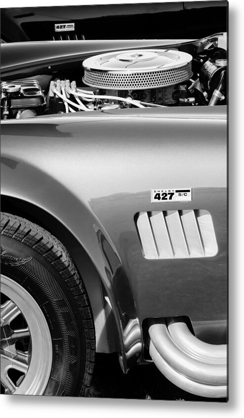 Shelby Cobra 427 Engine Metal Print featuring the photograph Shelby Cobra 427 Engine by Jill Reger