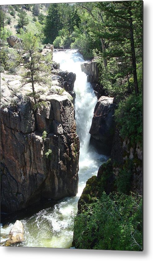 Waterfall Metal Print featuring the photograph Shell Falls by Susan Woodward