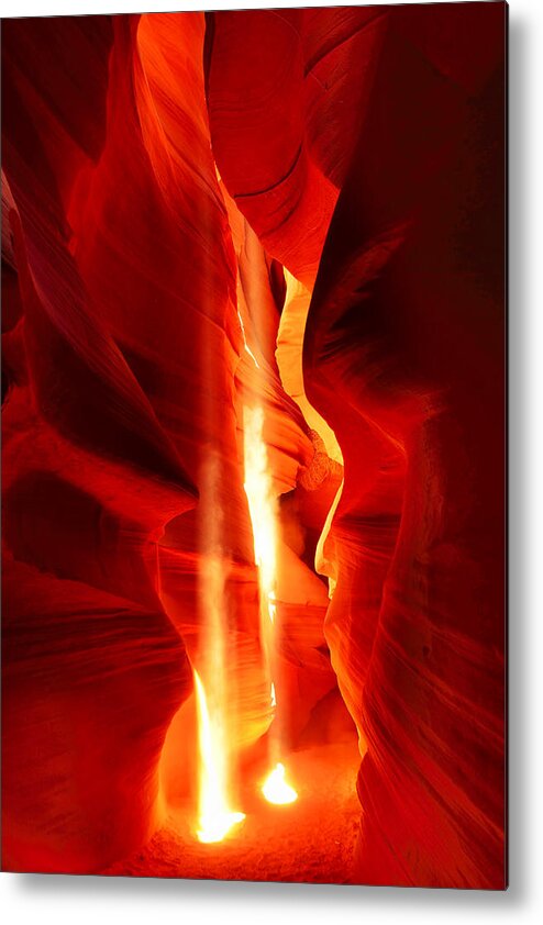 Antelope Canyon Metal Print featuring the photograph Shining Light by Midori Chan