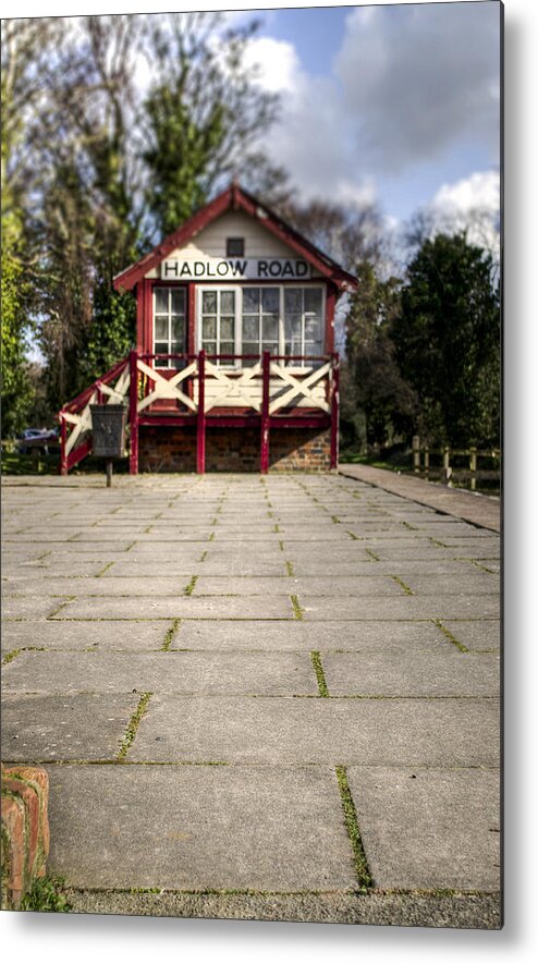 Railroad Metal Print featuring the photograph Signal Box by Spikey Mouse Photography