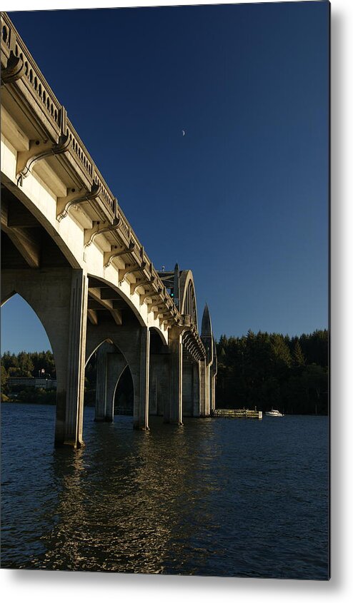 Mccullough Metal Print featuring the photograph Siuslaw River Bridge by Beth Collins