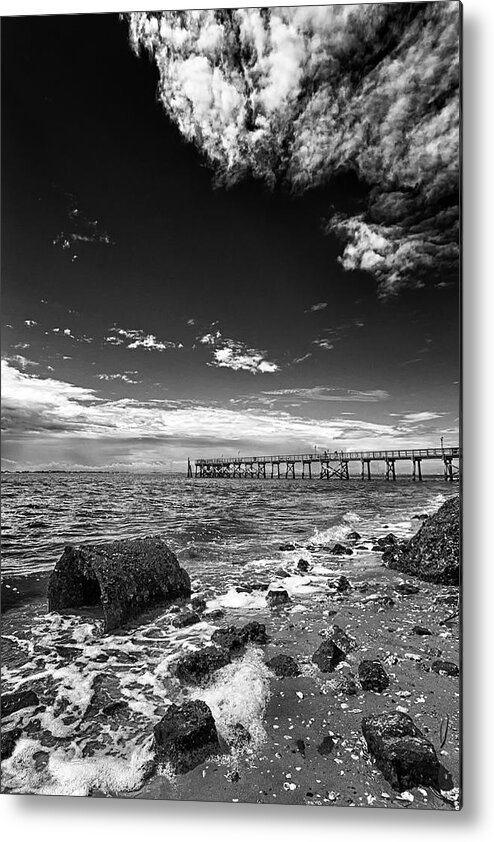 Ocean Metal Print featuring the photograph Sky to Shore by Alan Raasch