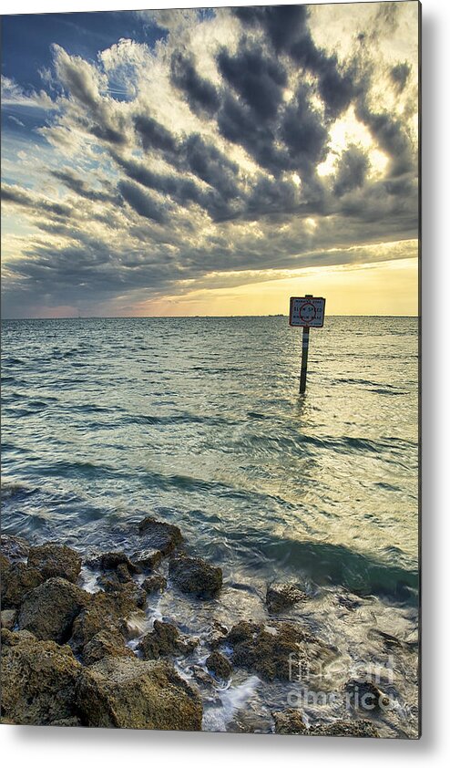 Slow Speed Metal Print featuring the photograph Slow Speed Sign by Eyzen M Kim