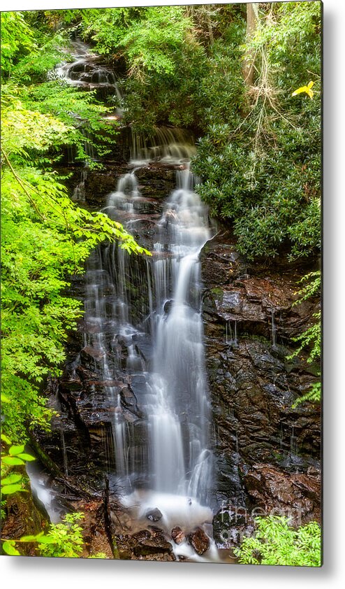 Fine Art Collection Work Metal Print featuring the photograph Soco Falls Sumertime by Deborah Scannell