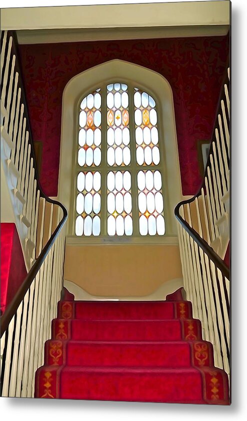 Interior Metal Print featuring the photograph Splendid Staircase by Norma Brock