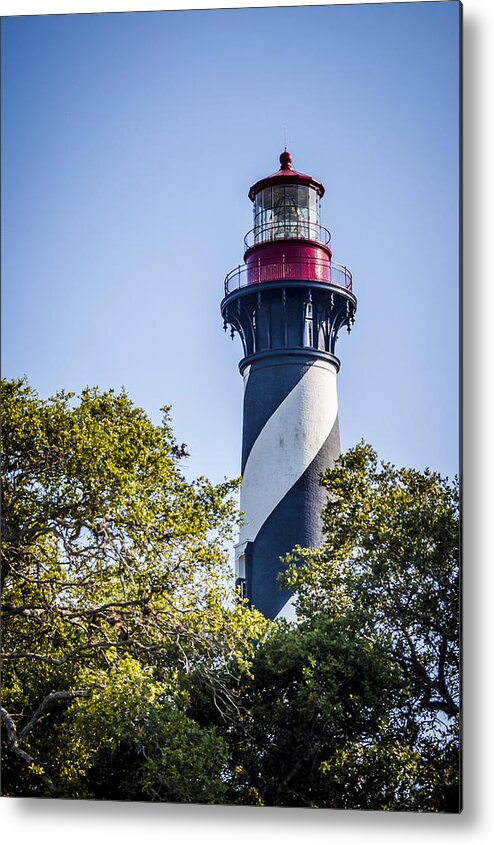 Lighthouse Metal Print featuring the photograph St. Augustine Lighthouse by Carolyn Marshall