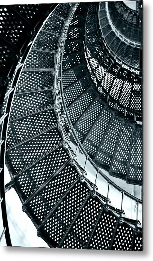 Saint Metal Print featuring the photograph St Augustine Lighthouse Staircase by Alexandra Till