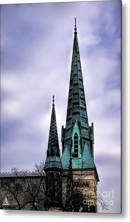 Saint Agnes Metal Print featuring the photograph Steeple of St Agnes by Richard Lynch