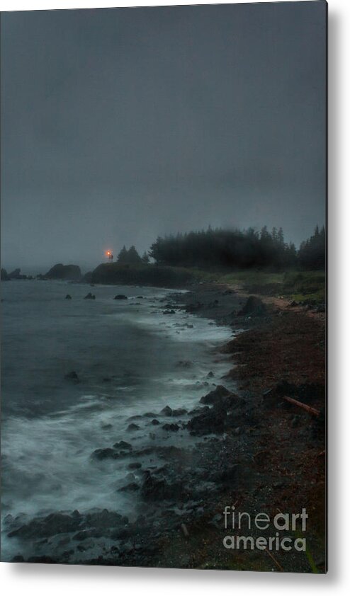 Nature Metal Print featuring the photograph Stormy Seas by Steven Reed