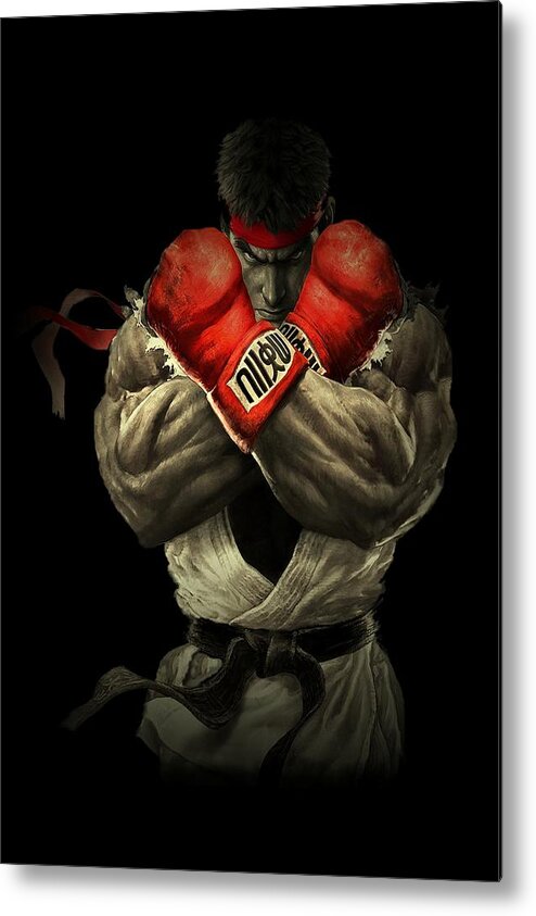 Man Metal Print featuring the digital art Street Fighter by Movie Poster Prints