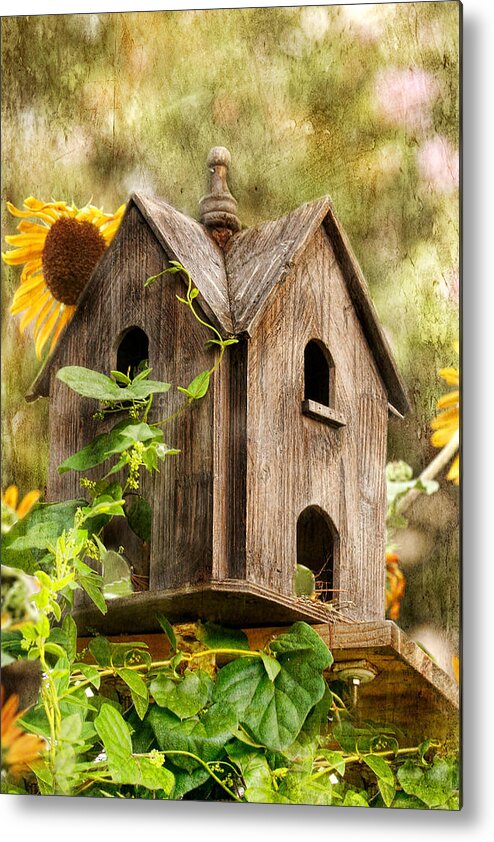 Bird House Metal Print featuring the photograph Summer Residence by Joan Bertucci