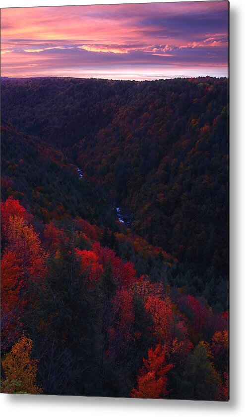 Blackwater Metal Print featuring the photograph Sunrise at Blackwater Falls State Park by Jetson Nguyen