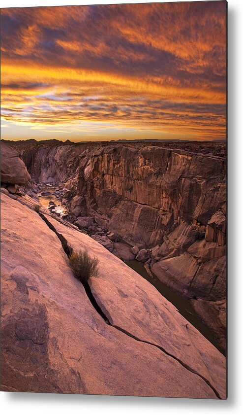 Vincent Grafhorst Metal Print featuring the photograph Sunset Augrabies Falls Park South Africa by Vincent Grafhorst