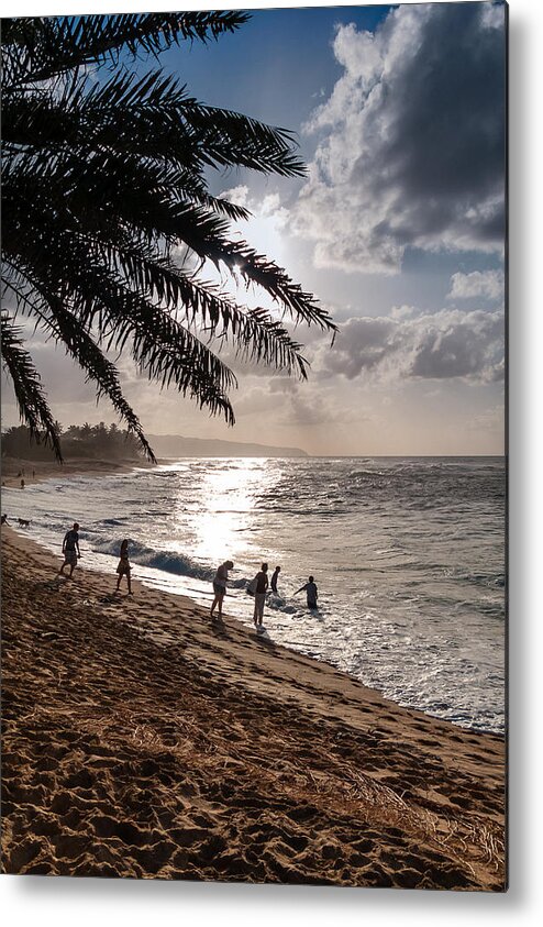 Hawaii Metal Print featuring the photograph Sunset Beach Park by Lars Lentz