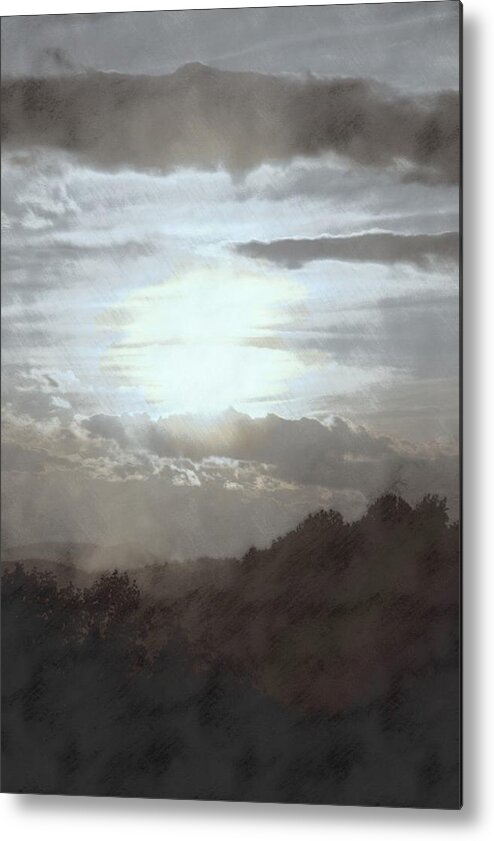 Blue Ridge Mountains Metal Print featuring the photograph Sunset Impressions over the Blue Ridge Mountains by Photographic Arts And Design Studio