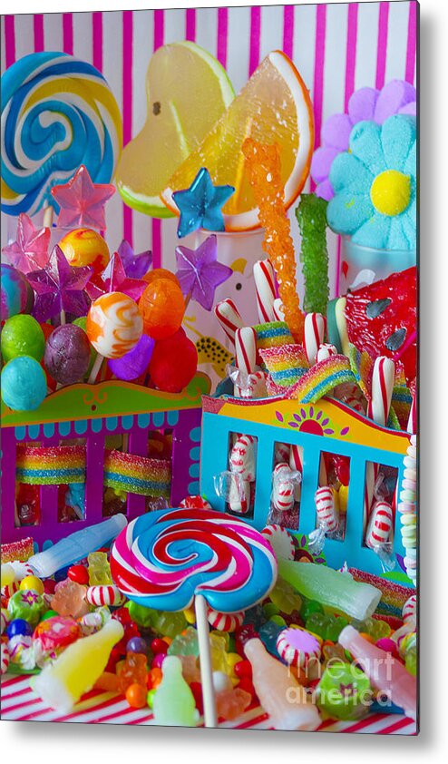 Candy Metal Print featuring the digital art Sweets 3 by MGL Meiklejohn Graphics Licensing