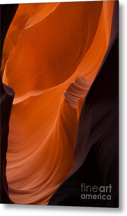 Antelope Canyon Metal Print featuring the photograph Swirls and Peaks by Jim McCain