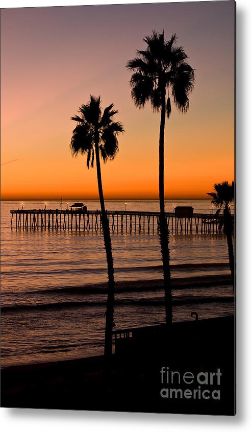 Seaweed Metal Print featuring the photograph T Street Pier San Clemente California from the book MY OCEAN by Artist and Photographer Laura Wrede