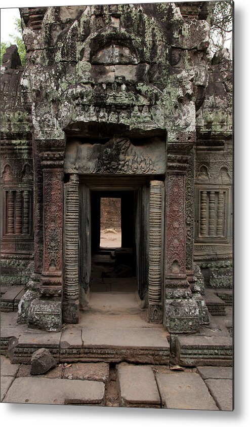 Tranquility Metal Print featuring the photograph Ta Prohm Temple, Angkor, Cambodia by Pawel Toczynski