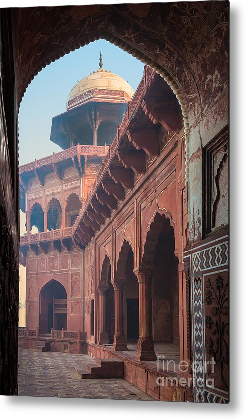 Agra Metal Print featuring the photograph Taj Mahal Jawab by Inge Johnsson