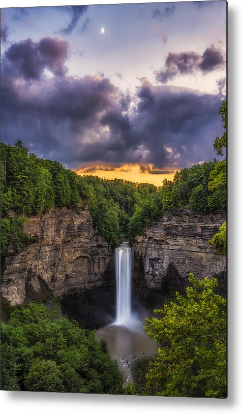 Mark Papke Metal Print featuring the photograph Taughannock at Dusk by Mark Papke