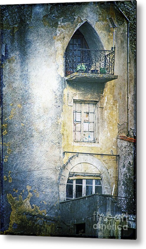 Window Metal Print featuring the photograph The Balcony Scene by Heiko Koehrer-Wagner
