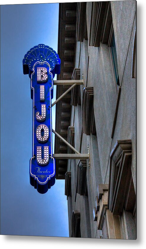 Tennessee Metal Print featuring the photograph The Bijou Theatre - Knoxville Tennessee by David Patterson