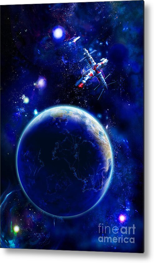 The Blue Planet Metal Print featuring the photograph The Blue Planet Seas Of Life by Boon Mee