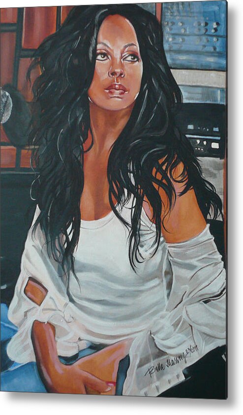 Diana Ross Metal Print featuring the painting The Diva by Belle Massey