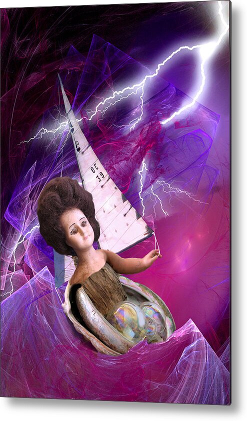 Doll Metal Print featuring the digital art The Explorer by Lisa Yount