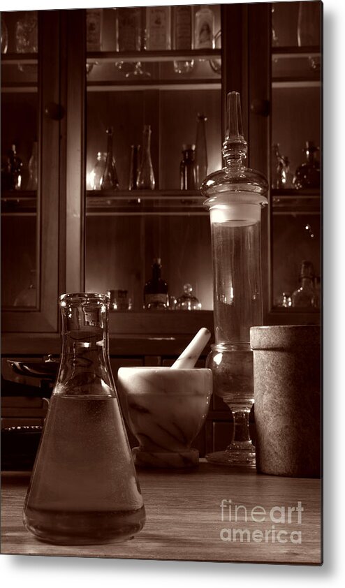 Apothecary Metal Print featuring the photograph The Old Apothecary Shop by Olivier Le Queinec