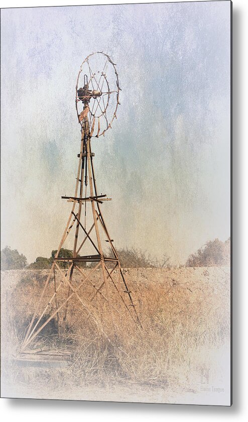 Windmill Metal Print featuring the photograph The Old Windmill by Elaine Teague