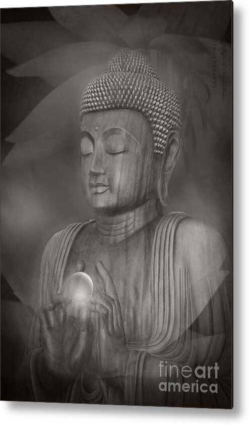 Buddha Metal Print featuring the photograph The Path of Peace by Sharon Mau