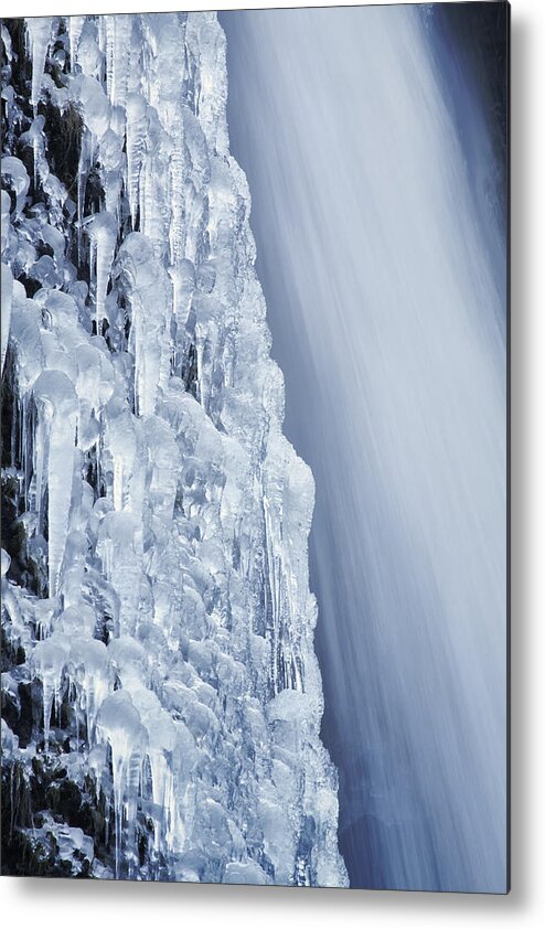 Ice Metal Print featuring the photograph The Power of Cold by Jon Ares