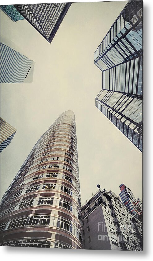 New York Metal Print featuring the photograph The Powers Above by Evelina Kremsdorf