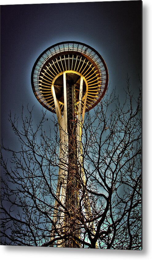The Space Needle Metal Print featuring the photograph The Seattle Space Needle IV by David Patterson