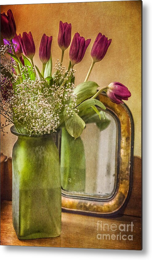 Tulip Metal Print featuring the photograph The Tulips Stand Arrayed - A Still Life by Terry Rowe