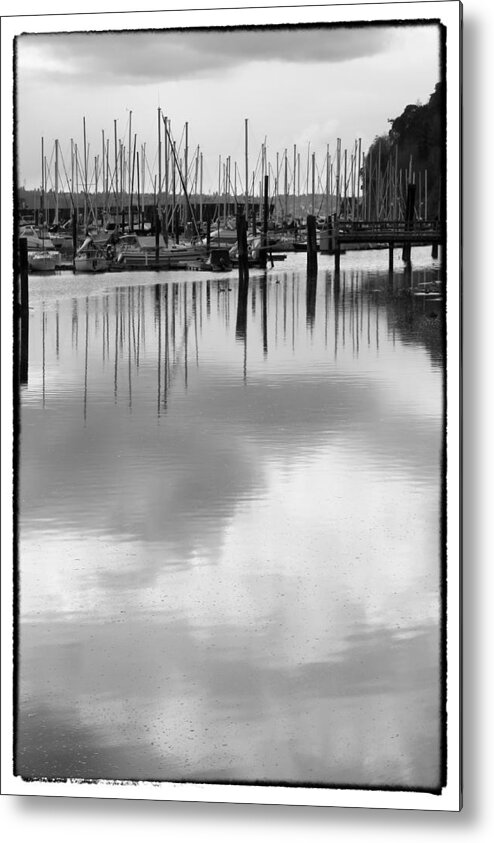 Boats Metal Print featuring the photograph Tide Flats Marina by David Patterson