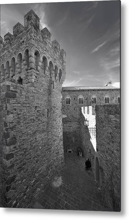Castello Di Amorosa Metal Print featuring the photograph Time Will Reveal by Laurie Search