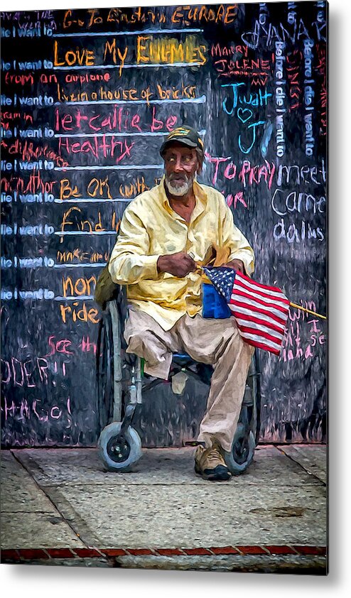 America Metal Print featuring the photograph To Those Who Served by John Haldane