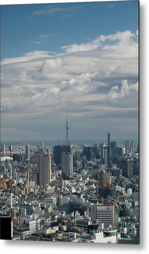 Built Structure Metal Print featuring the photograph Tokyo Sky Tree On A Sunny Day In Winter by I Love Photo And Apple.