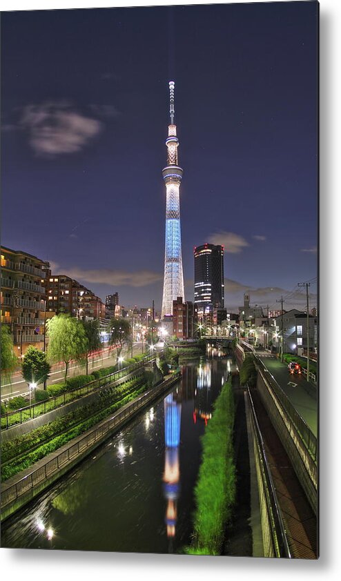 Electricity Pylon Metal Print featuring the photograph Tokyo by Uzusio