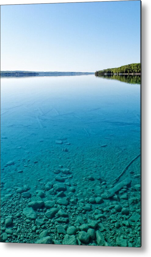 Hdr Metal Print featuring the photograph Torch Lake by Lars Lentz