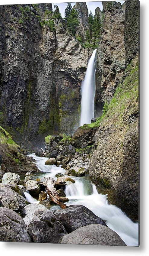 Wyoming Metal Print featuring the photograph Tower Falls by Paul Riedinger