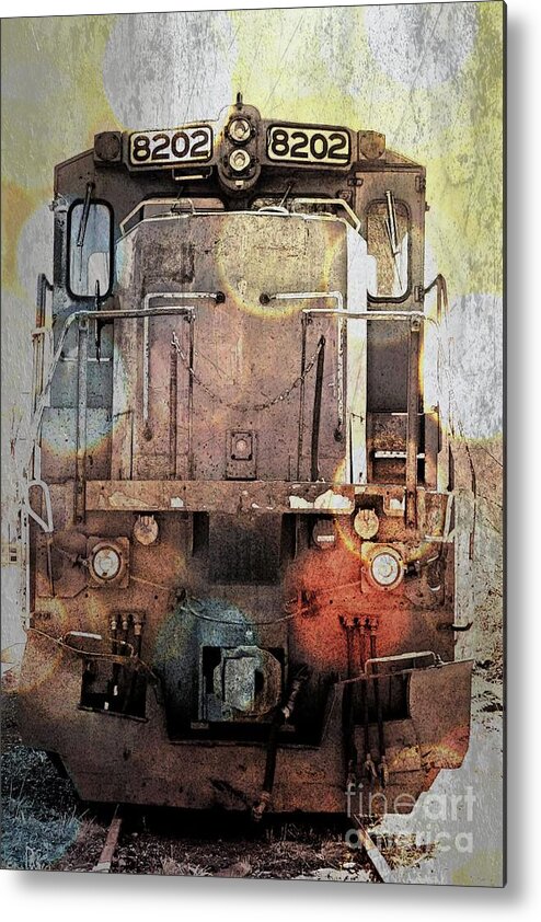 Transportation Metal Print featuring the photograph Trains At Rest by Marcia Lee Jones