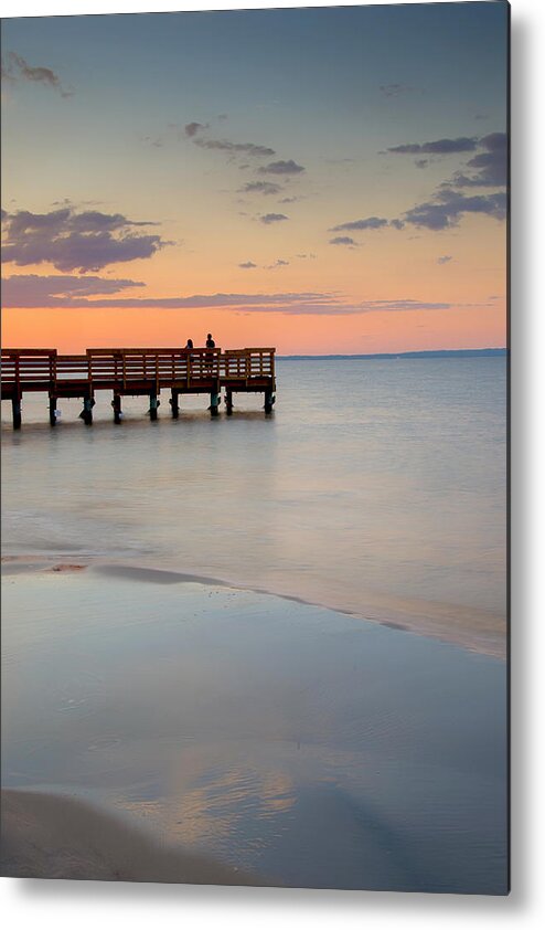 Surf Metal Print featuring the photograph Tranquility At The Bayshore by Gary Slawsky