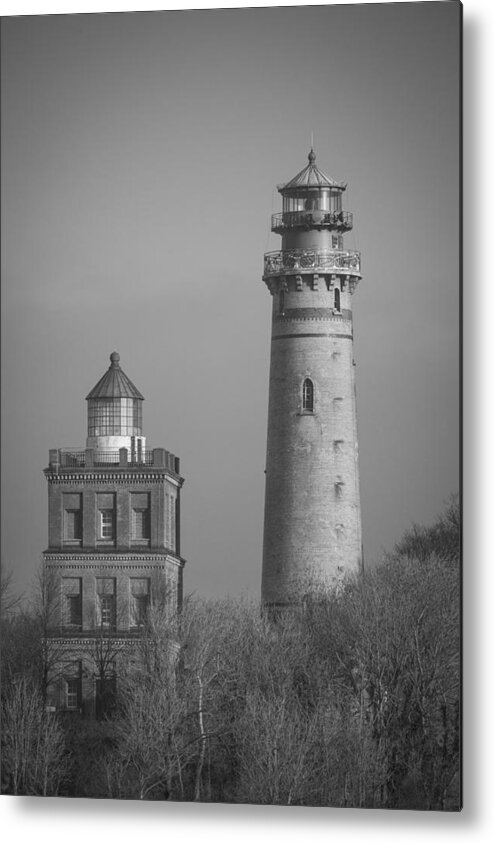 Island Of Ruegen Metal Print featuring the photograph Two Lighthouses by Ralf Kaiser