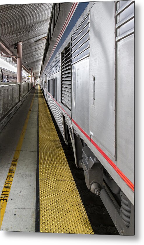 Buildings Metal Print featuring the photograph Union Station Amtrak Platform by Jim Moss